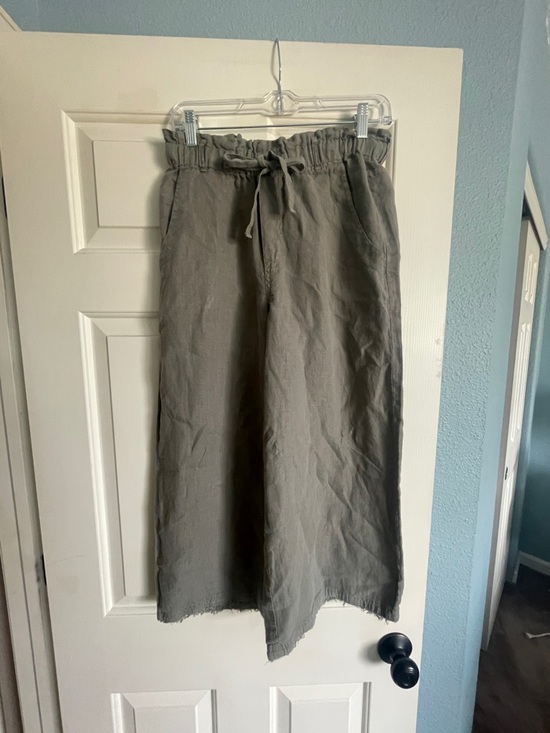 cloth & stone Pants - Cloth and stone cropped wide leg linen pants size XS but fits like a small